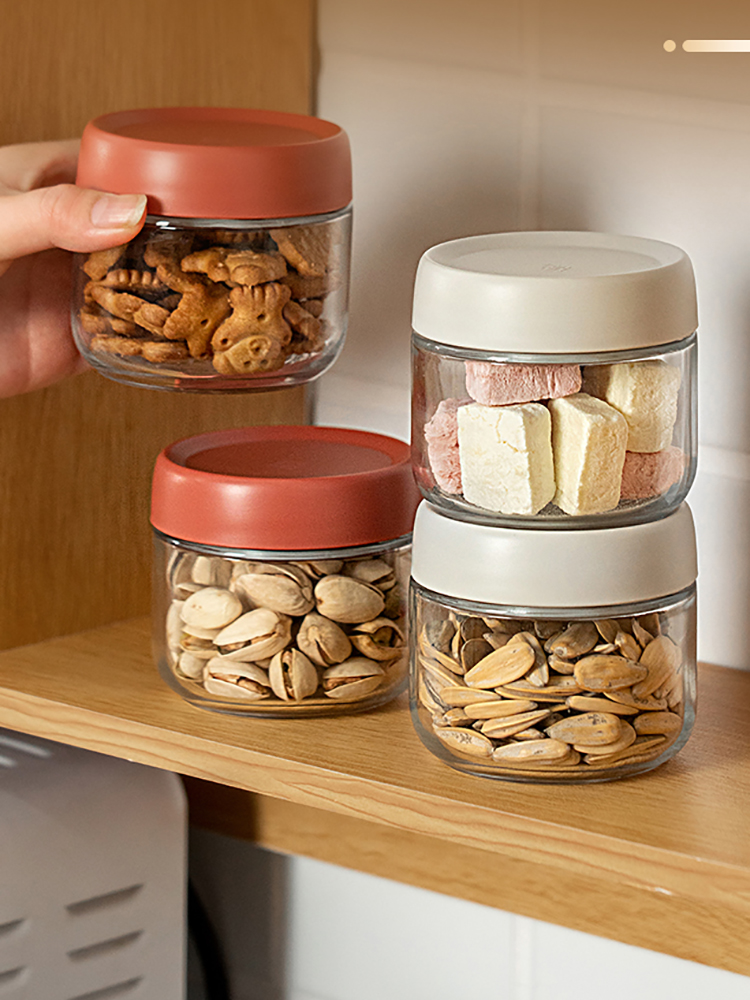 Coffee Tea Station - 280ml Glass Sealed Jar Candy Nuts