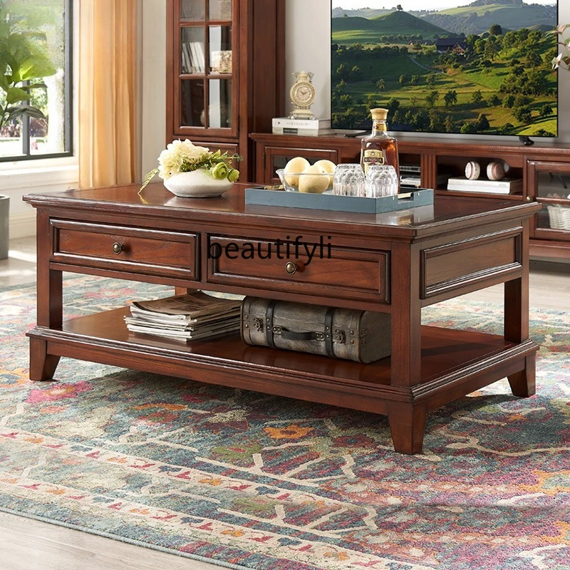 Coffee X Tea - X All solid wood coffee table