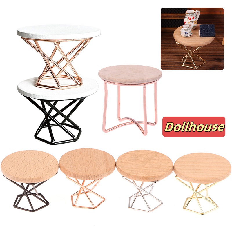 Coffee Tea - 1/12 Dollhouse Simulation Coffee Table Round