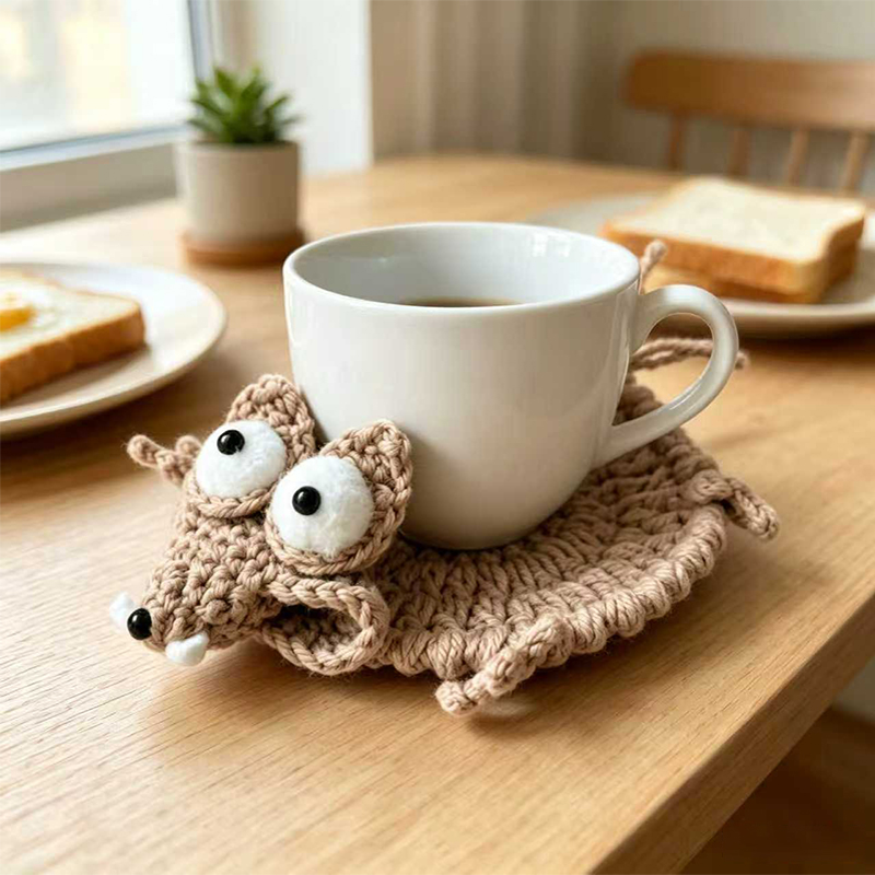 Cute Crochet Animal Coaster Ha - đánh giá và giá Coffee Tea Station
