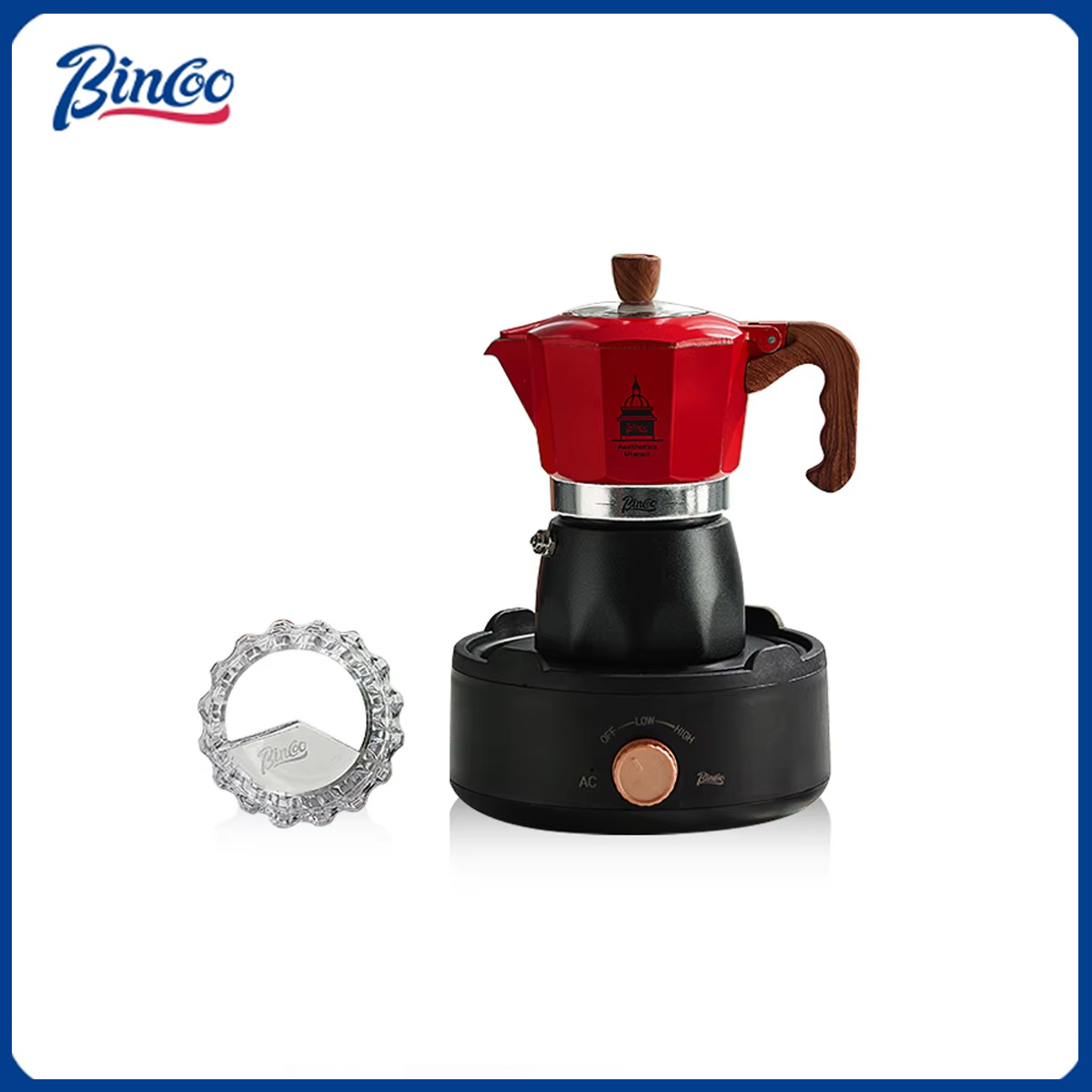 Bincoo Double Valve Coffee Mok - đánh giá và giá Moka Pot Stove