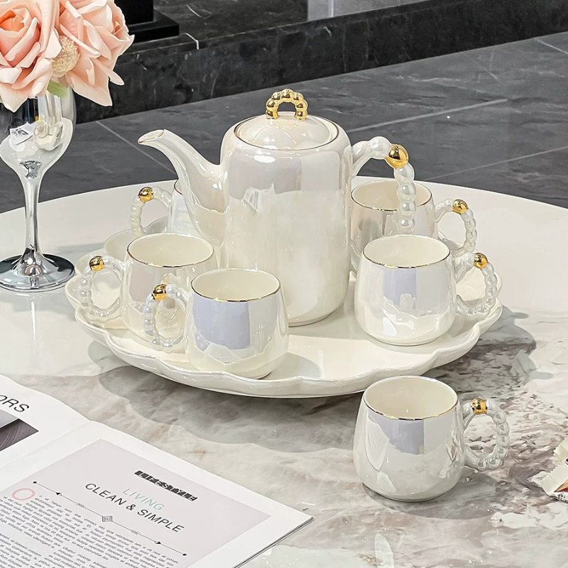 Afternoon Cute Tea Sets Home A - đánh giá và giá Coffee Tea Station