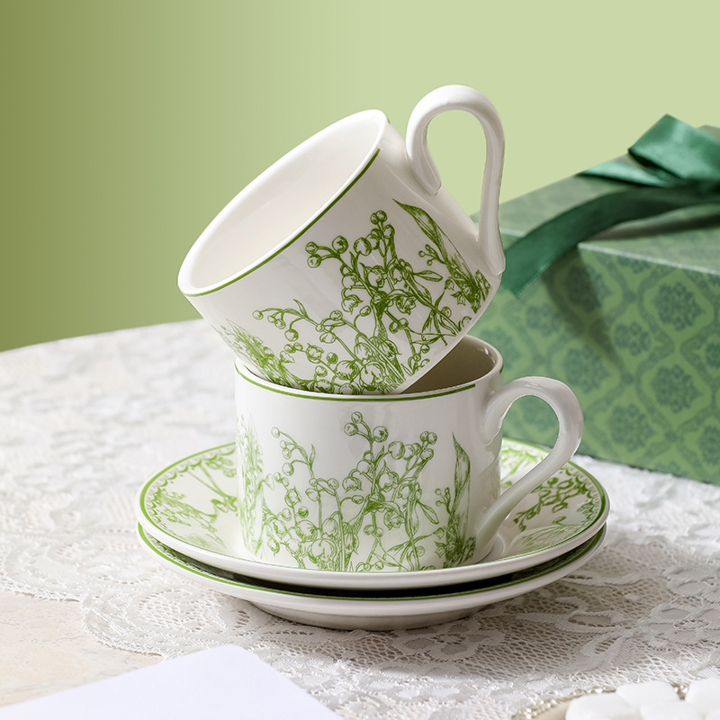 Lily of the Valley Coffee Cup  - đánh giá và giá Coffee Tea English