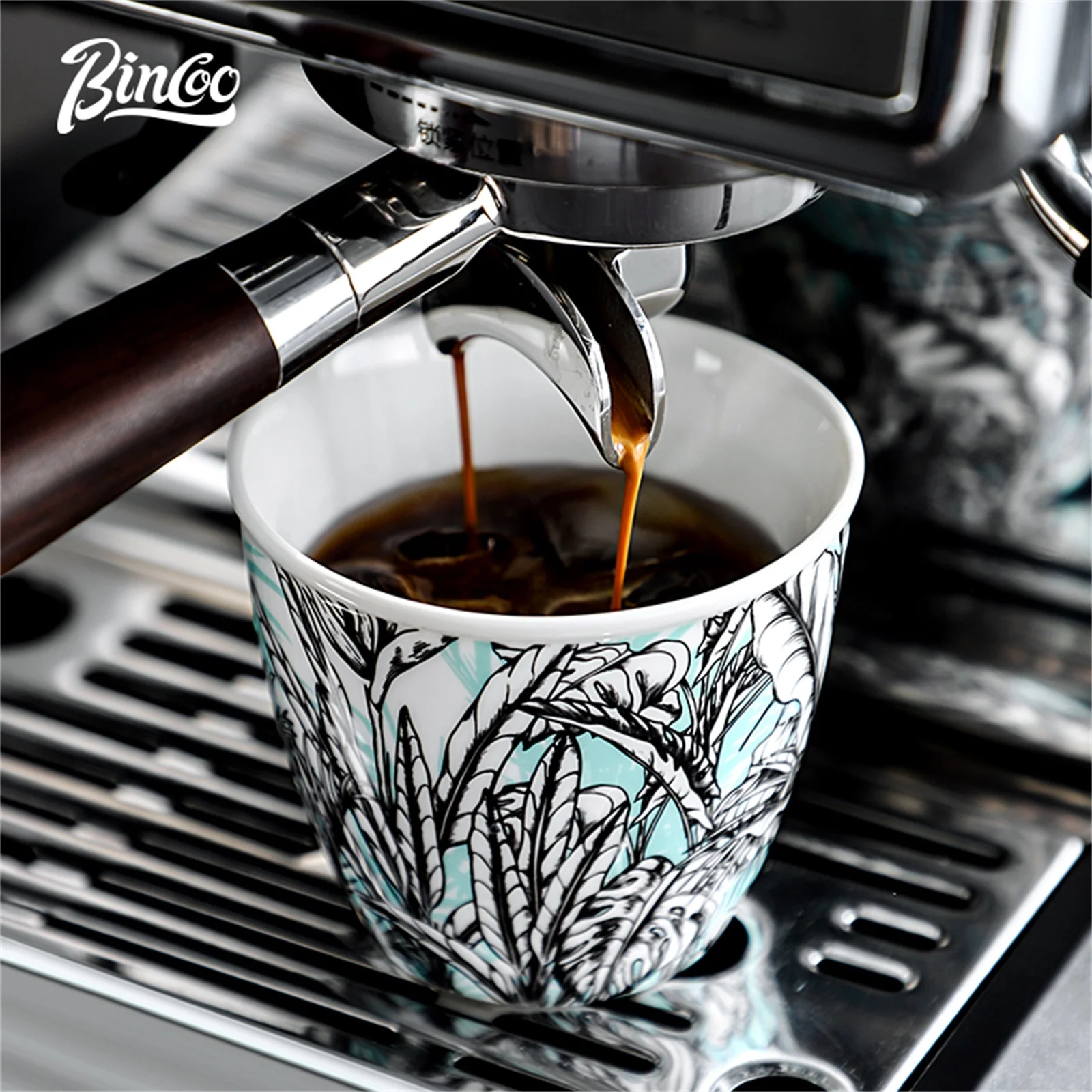 BINCOO Ceramic Coffee Cup Crea - đánh giá và giá Coffee Tea Flower