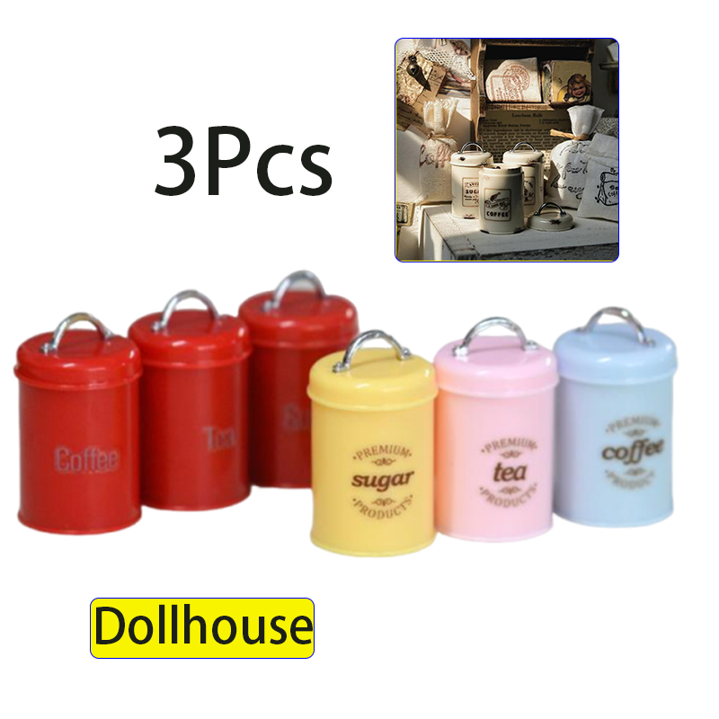 3Pcs Miniature Dollhouse Mini  - đánh giá và giá Coffee Tea