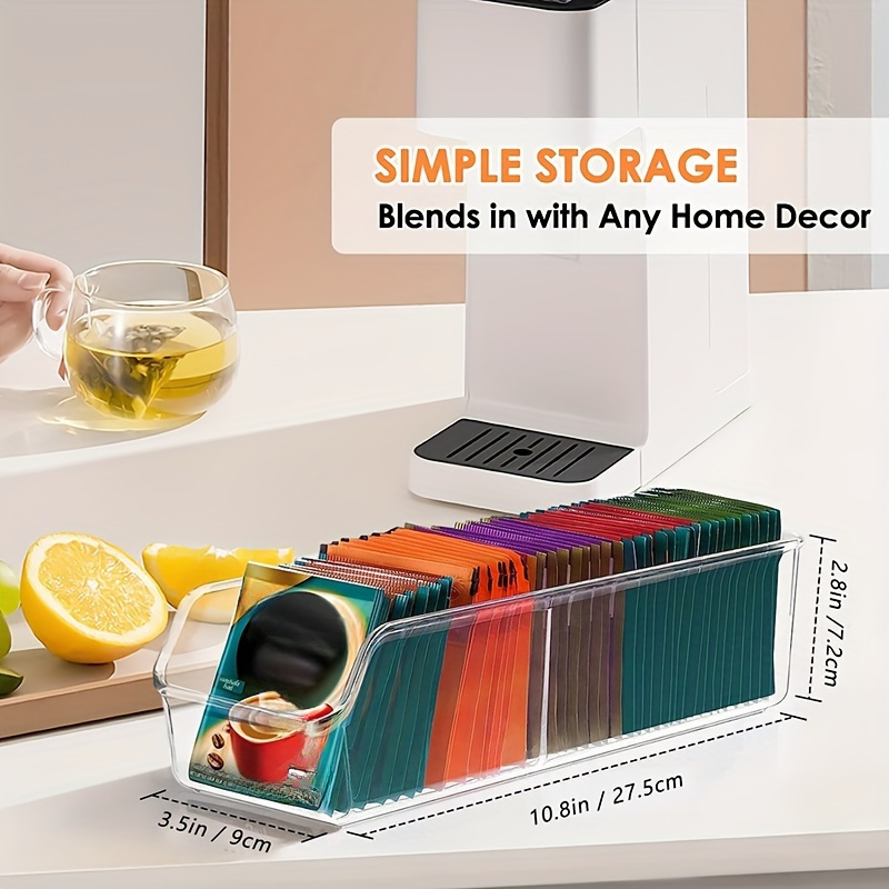 1pc Clear Tea Bag Organizer Bo - đánh giá và giá Coffee Tea Sugar Canister Set