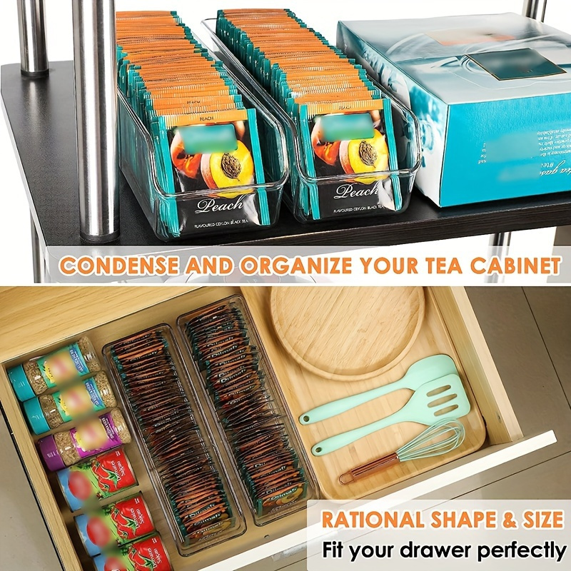 1pc Clear Tea Bag Organizer Bo - đánh giá và giá Coffee Tea Sugar Canister Set