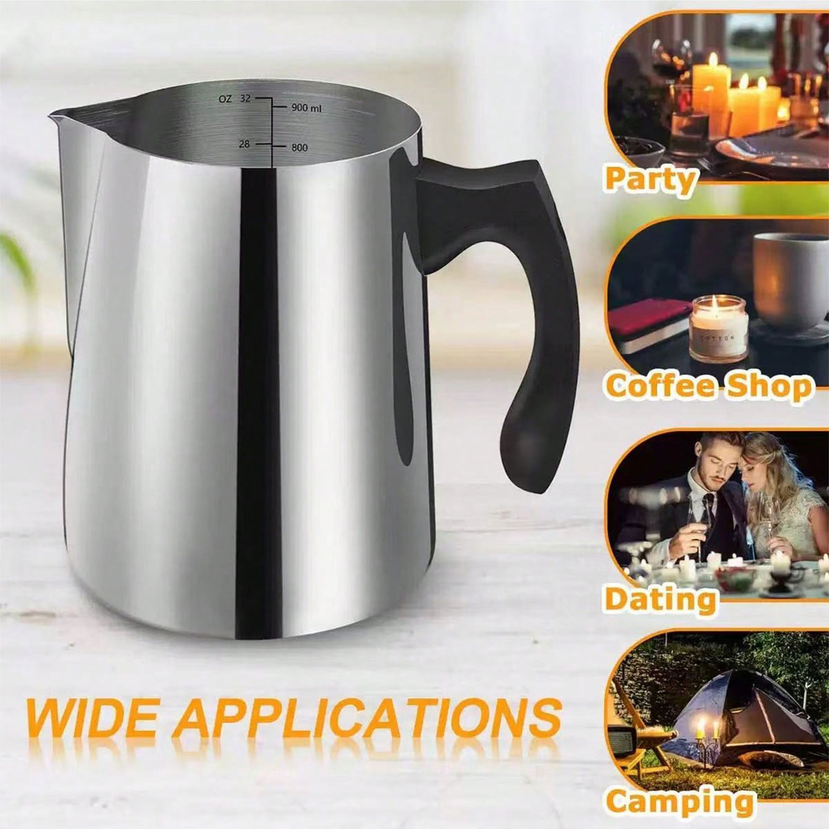 304 Stainless Steel Coffee Lat - đánh giá và giá Barista Milk Jug
