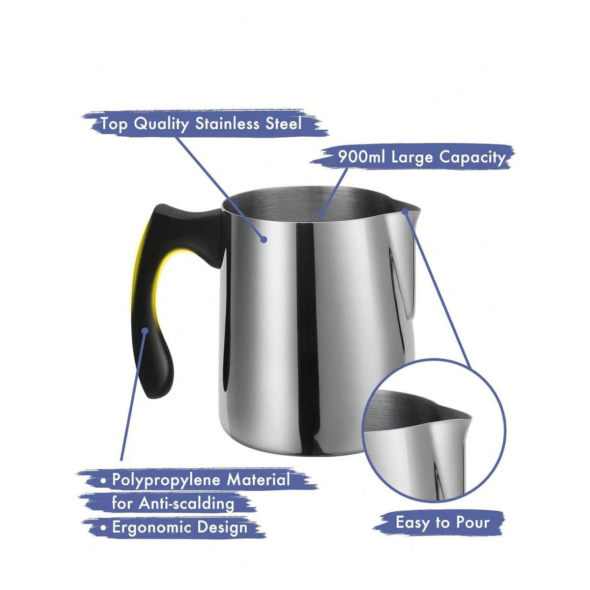 304 Stainless Steel Coffee Lat - đánh giá và giá Barista Milk Jug