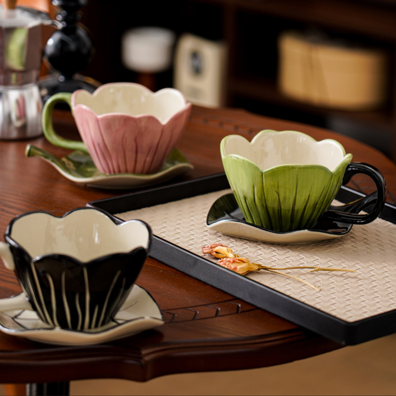 Irregular Hand-painted Coffee  - đánh giá và giá Coffee Tea Flower