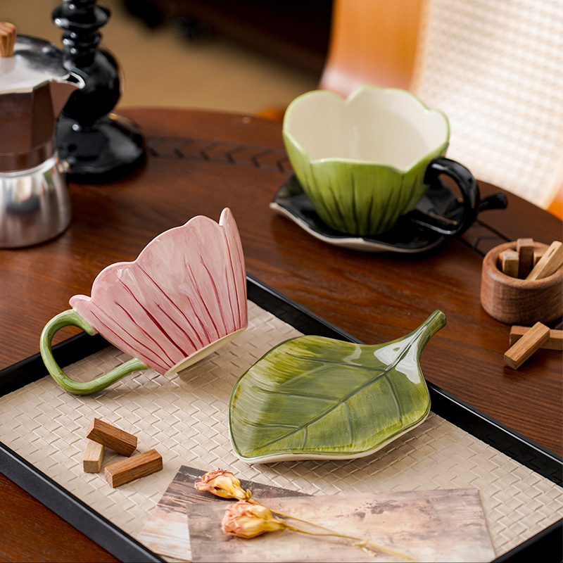 Irregular Hand-painted Coffee  - đánh giá và giá Coffee Tea Flower