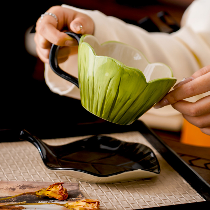 Irregular Hand-painted Coffee  - đánh giá và giá Coffee Tea Flower