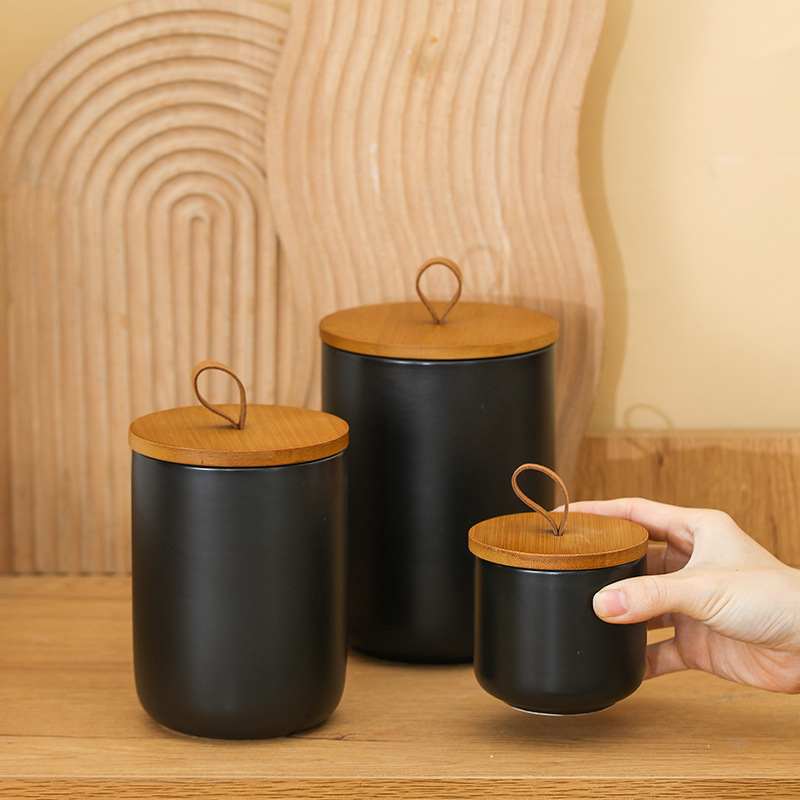 Nordic Ceramic Storage Jar Mat - đánh giá và giá Coffee Tea Sugar Canister Set