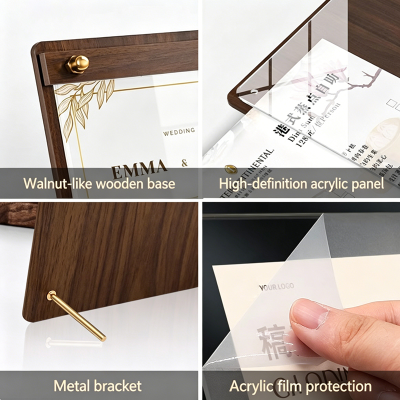 Custom A4/A5 Acrylic Wood Grai - đánh giá và giá Coffee Tea Station