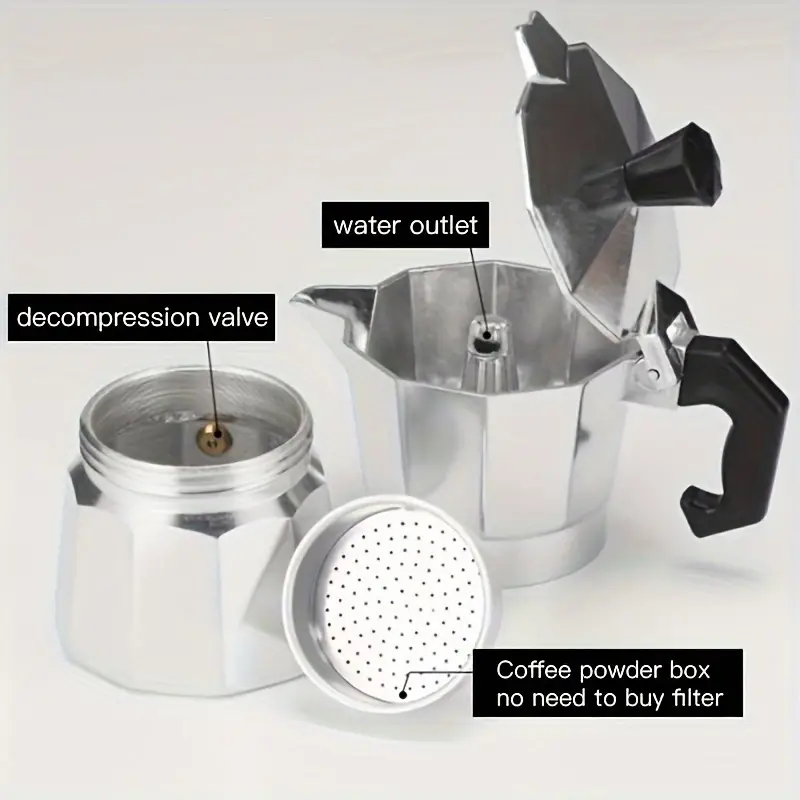 Classic Aluminum Moka Pot 50-3 - đánh giá và giá Moka Pot Stove