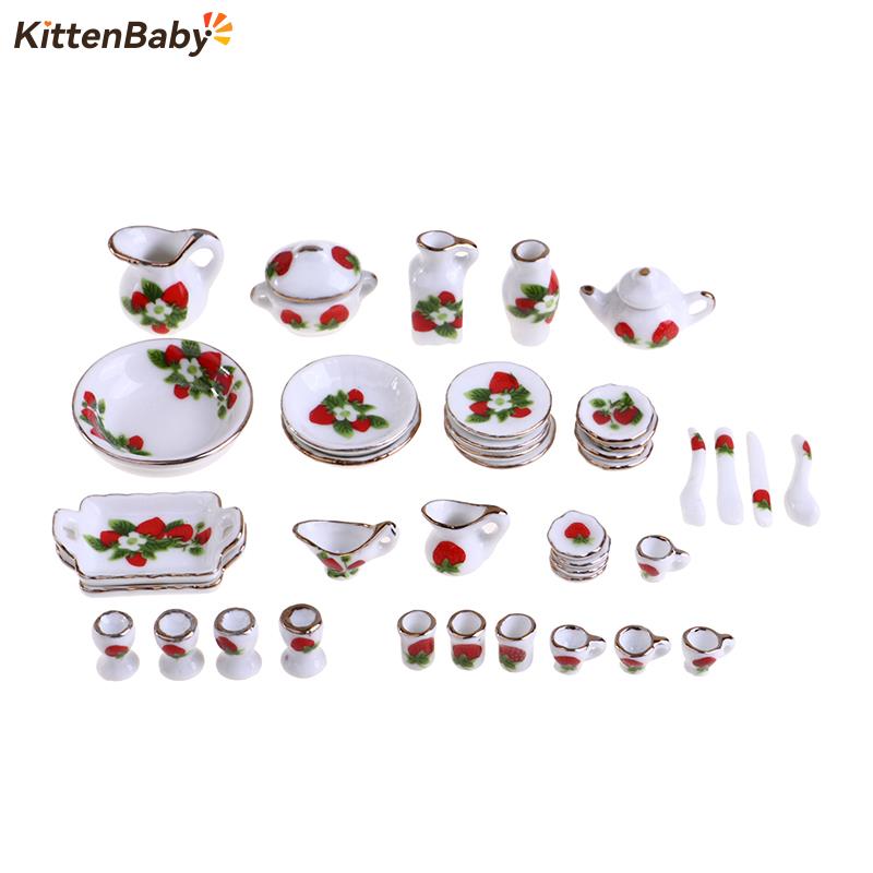 1 Bộ 1:12 Thu Nhỏ Nhà Búp Bê H - đánh giá và giá Coffee Tea Flower