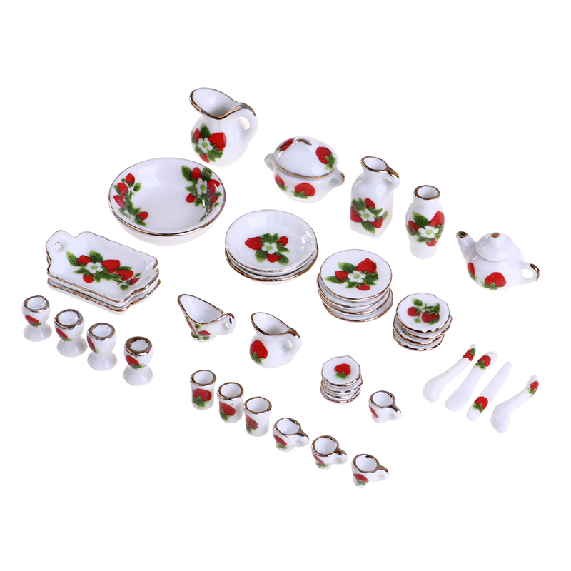 1 Bộ 1:12 Thu Nhỏ Nhà Búp Bê H - đánh giá và giá Coffee Tea Flower