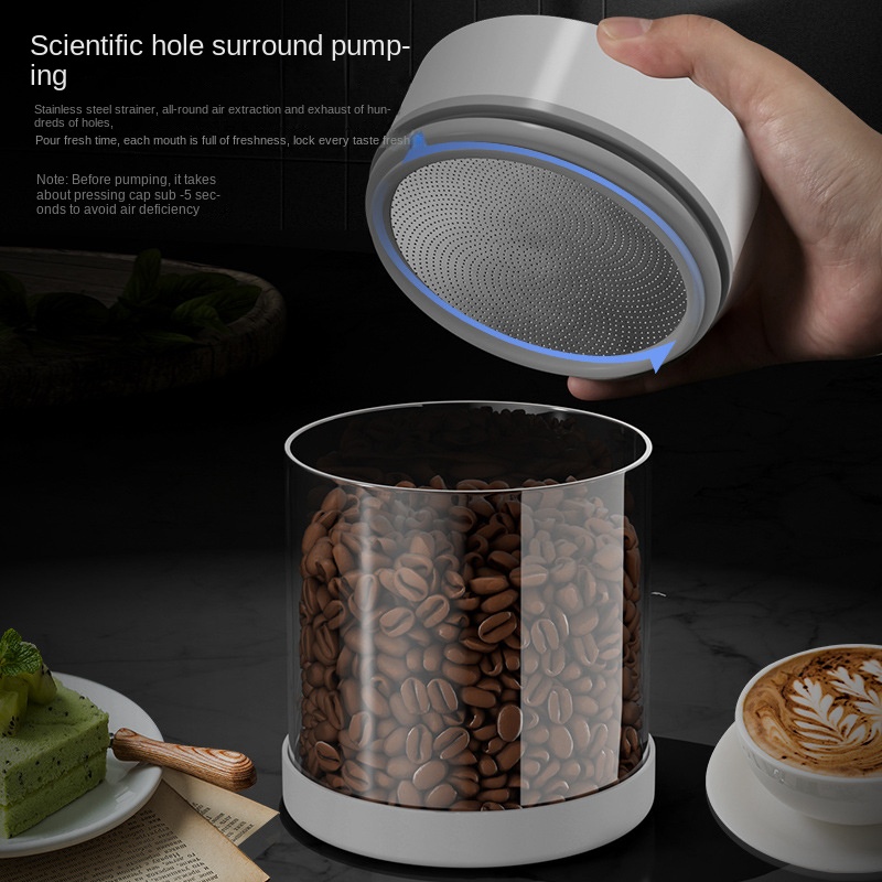 Electric Vacuum Coffee Beans G - đánh giá và giá Coffee Tea Sugar Canister Set