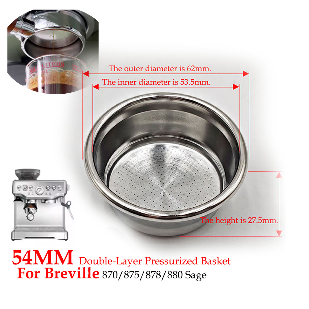 54mm Dual-Layer Pressurized Fi - đánh giá và giá Coffee And Tea Filter