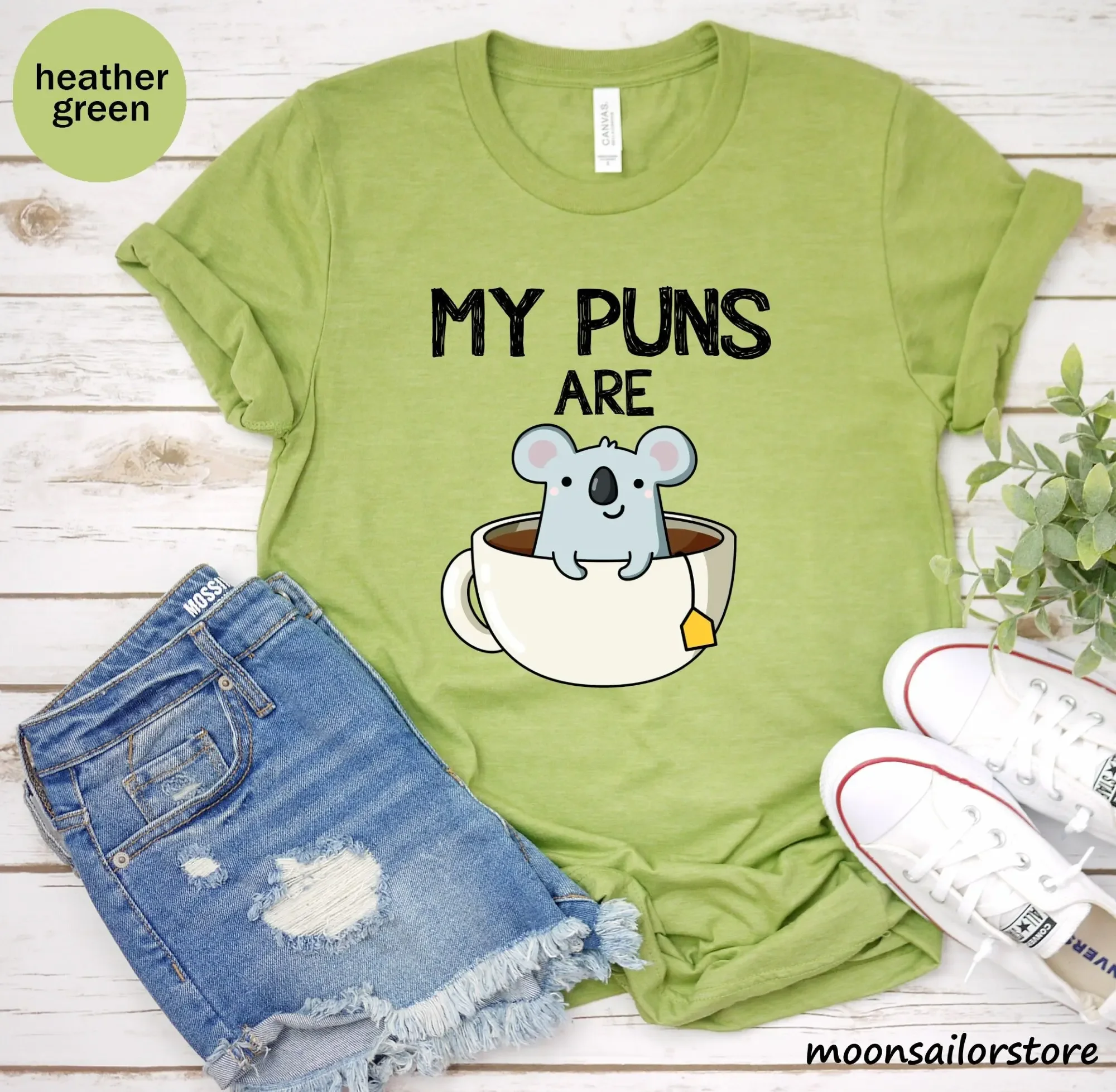 My Puns Are Koala Tea T Shirt  - đánh giá và giá Coffee Tea Joke