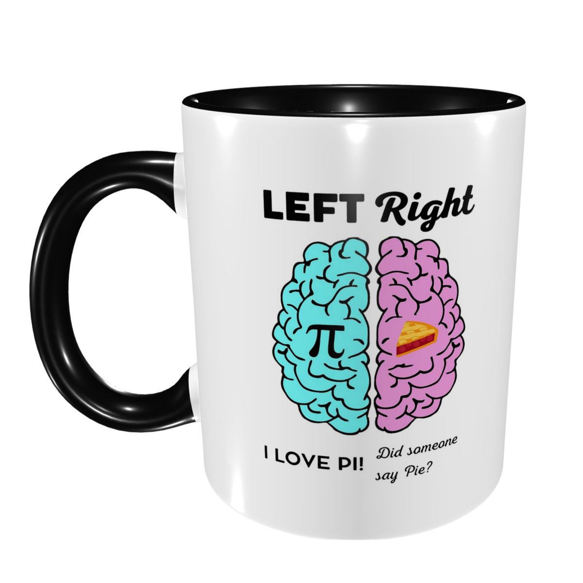 Left Right Brain Hemisphere Pi - đánh giá và giá Coffee Tea Joke