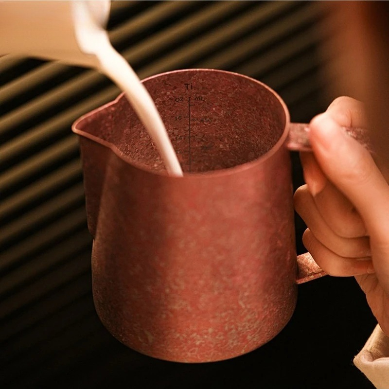 JUSTINLAU 600ml Pure Titanium  - đánh giá và giá Barista Milk Jug